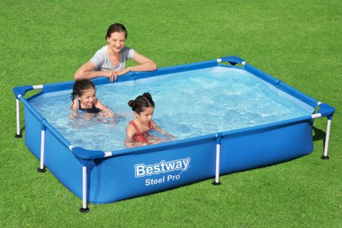 Bestway Bestway 56401 Basem stelażowy Steel Pro prostokątny 2.21m x 1.5m x 43cm