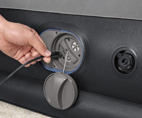 Bestway Bestway 671BT Materac dmuchany turystyczny z wbudowaną pompą powietrza Tritech Twin 1.91m x 97cm x 3