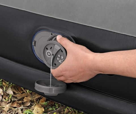 Bestway Bestway 671BT Materac dmuchany turystyczny z wbudowaną pompą powietrza Tritech Twin 1.91m x 97cm x 3