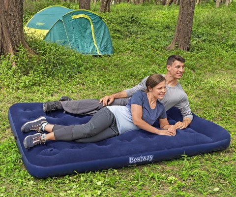 Bestway Bestway 67225 Materac dmuchany turystyczny z wbudowaną nożną pompą powietrza Full 1.91m x 1.37m x 28
