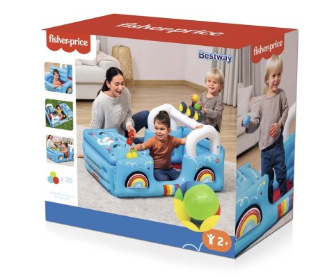 Bestway Bestway 93577 Fisher-Price Dmuchany Samochód z piłkami 1.17m x 76cm x 61cm