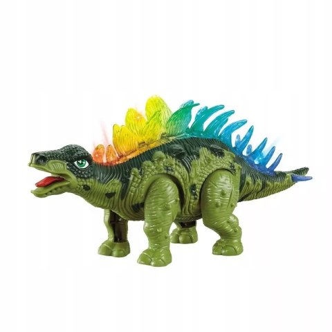 Luxma Dinozaur Stegozaur Interaktywny LED Dźwięk Chodzący dla dzieci zabawka