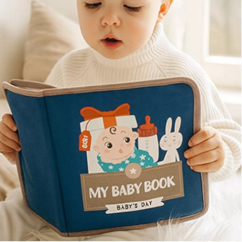 Luxma Książeczka filcowa dla dzieci odczepiane elementy rzepy Montessori tablica