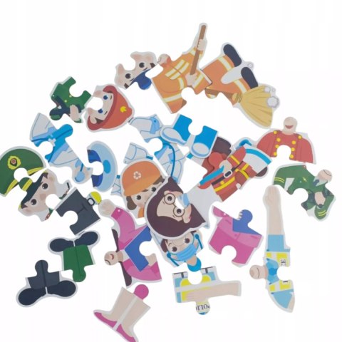 Luxma Moje pierwsze puzzle zawody 28 el. w kolorowej puszce dla dzieci