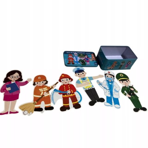 Luxma Moje pierwsze puzzle zawody 28 el. w kolorowej puszce dla dzieci