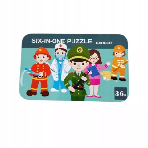 Luxma Moje pierwsze puzzle zawody 28 el. w kolorowej puszce dla dzieci