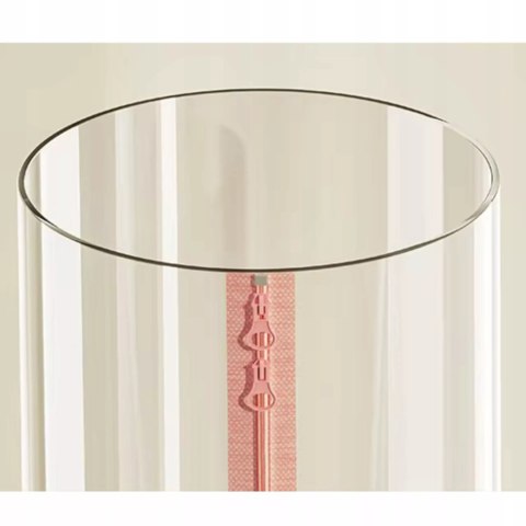 Luxma Organizer pojemnik na zabawki 112 cm zapinany na zamek różowy