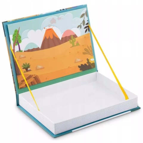Luxma Układanka magnetyczna Montessori dinozaury puzzle magnetyczne dla dzieci
