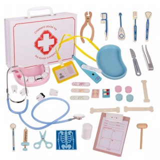 Luxma Zestaw Lekarski Mały Doktor XXL Apteczka Dentysta 3+ drewniane elementy
