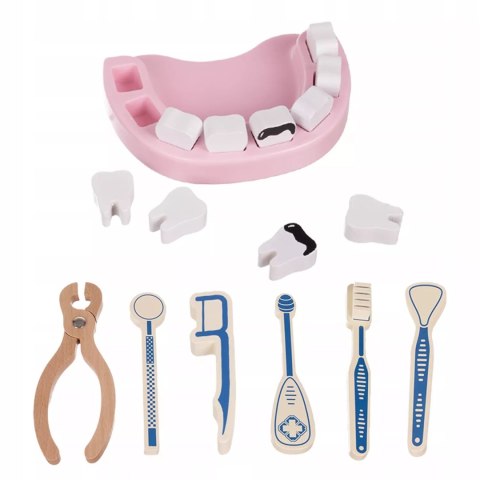 Luxma Zestaw Lekarski Mały Doktor XXL Apteczka Dentysta 3+ drewniane elementy