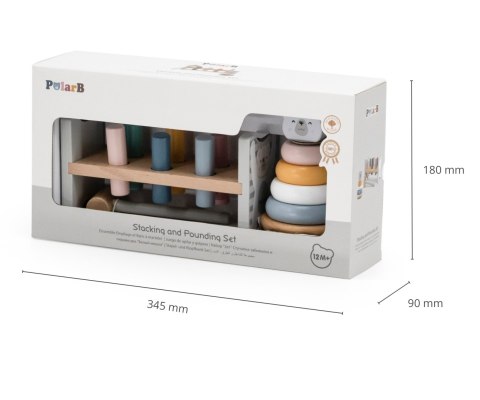 Viga Viga 44250 PolarB Przebijanka i piramidka Miś