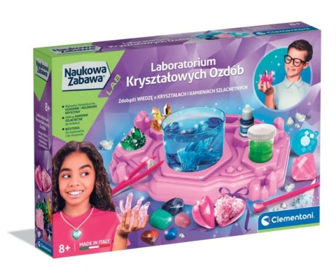 Clementoni Clementoni 50398 Naukowa Zabawa Lab Laboratorium Kryształów Ozdobnych