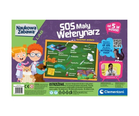 Clementoni Clementoni Naukowa Zabawa Lab 50712 S.O.S Mały Weterynarz