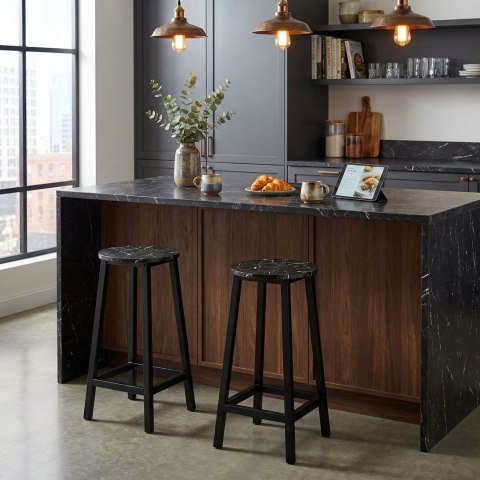 Hoker Flint Black Czarny Marmur glamour