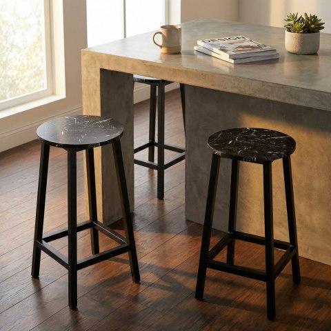 Hoker Flint Black Czarny Marmur glamour