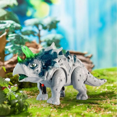Luxma Dinozaur Interaktywny Triceratops - Chodzący, Świecący, Dźwięki dla Dzieci