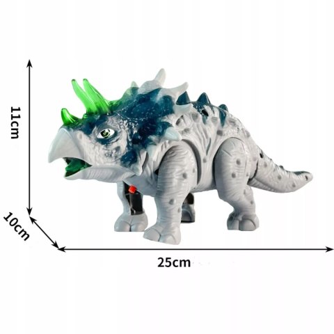 Luxma Dinozaur Interaktywny Triceratops - Chodzący, Świecący, Dźwięki dla Dzieci
