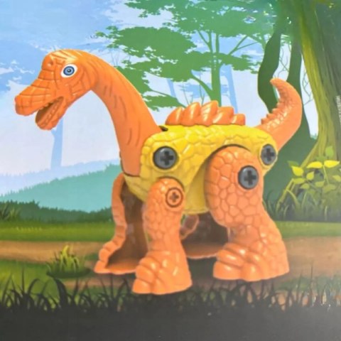 Luxma Dinozaur do skręcania dla dzieci - kreatywna zabawka konstrukcyjna DIY Yell