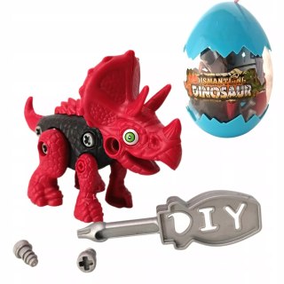 Luxma Dinozaur do skręcania dla dzieci - kreatywna zabawka konstrukcyjna DIY blue