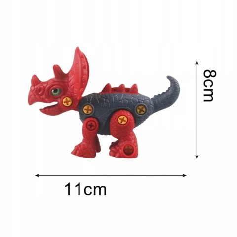 Luxma Dinozaur do skręcania dla dzieci - kreatywna zabawka konstrukcyjna DIY blue