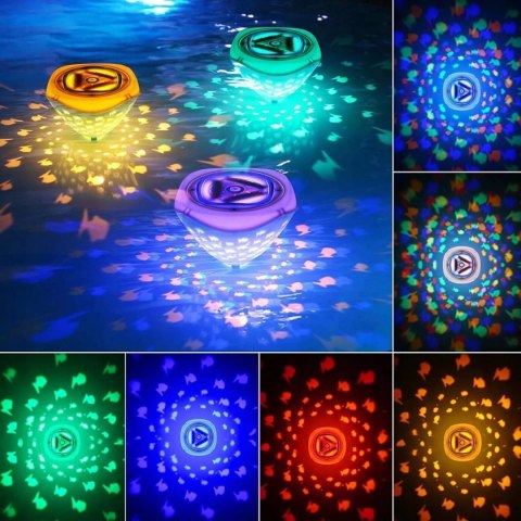 Luxma Pływająca lampa LED projektor podwodny do basenu wanny spa SL-012