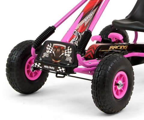 Milly Mally Milly Mally Gokart na pedały Thor Pink