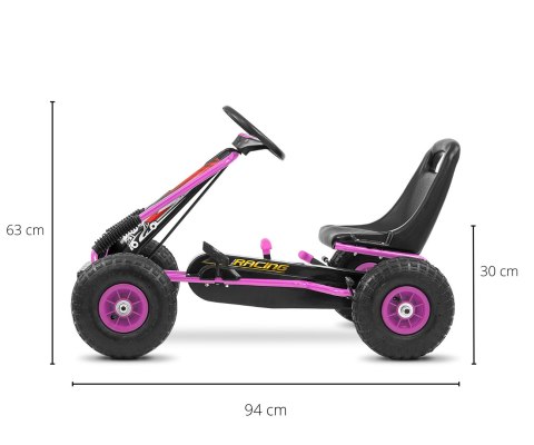 Milly Mally Milly Mally Gokart na pedały Thor Pink