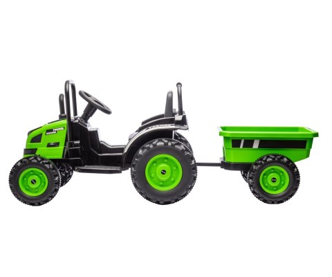 Milly Mally Milly Mally Pojazd na akumulator Traktor z przyczepą Farmer Green