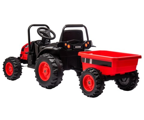 Milly Mally Milly Mally Pojazd na akumulator Traktor z przyczepą Farmer Red