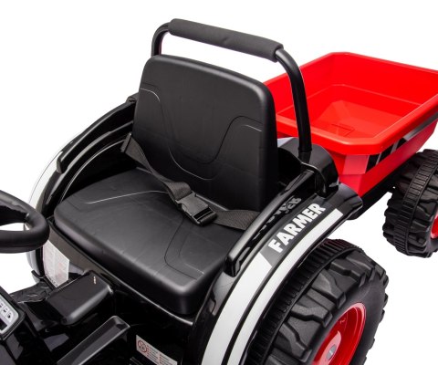 Milly Mally Milly Mally Pojazd na akumulator Traktor z przyczepą Farmer Red