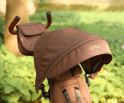 Qplay Qplay Rowerek Trójkołowy Rito Deluxe Rubber Brown