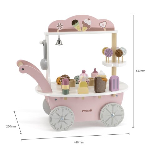 Viga Viga 44054 PolarB Wózek - Mini Lodziarnia