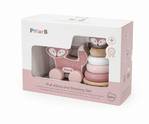 Viga Viga 44228 PolarB Zestaw do ciągnięcia i piramidka- Lis