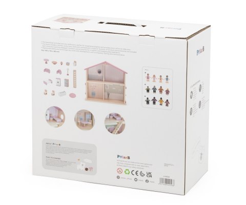 Viga Viga 44256 PolarB Dwupoziomowy domek dla lalek z mebelkami