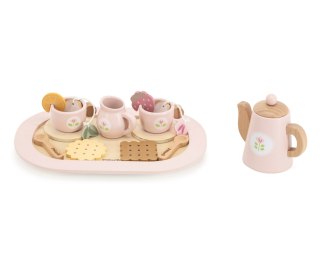 Viga Viga 44267 PolarB Drewniany zestaw do kawy i herbaty - pink