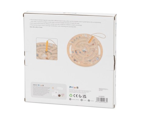 Viga Viga 44283 PolarB Drewniany Labirynt Magnetyczny - Gra Zręcznościowa