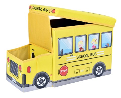 Pojemnik na zabawki Autobus żółty Pojemnik na zabawki Autobus żółty