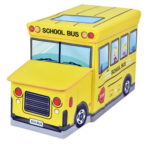 Pojemnik na zabawki Autobus żółty Pojemnik na zabawki Autobus żółty