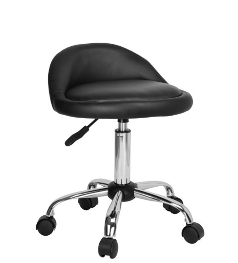 Taboret kosmetyczny fryzjerski LOMO czarny Taboret kosmetyczny fryzjerski LOMO czarny
