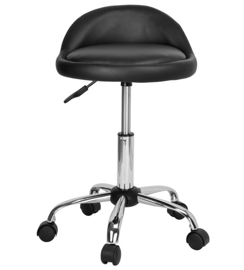 Taboret kosmetyczny fryzjerski LOMO czarny Taboret kosmetyczny fryzjerski LOMO czarny