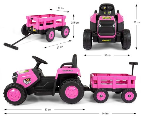 Milly Mally Milly Mally Pojazd na akumulator Rolly Pink