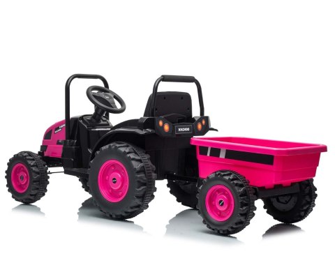 Milly Mally Milly Mally Pojazd na akumulator Traktor z przyczepą Farmer Pink