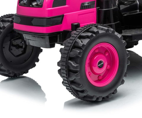 Milly Mally Milly Mally Pojazd na akumulator Traktor z przyczepą Farmer Pink