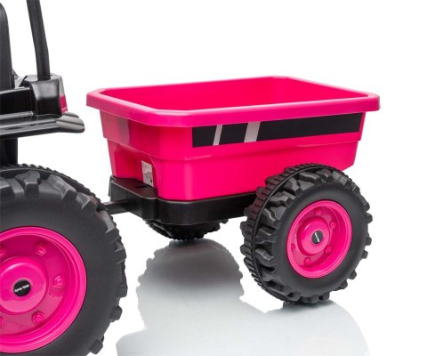 Milly Mally Milly Mally Pojazd na akumulator Traktor z przyczepą Farmer Pink