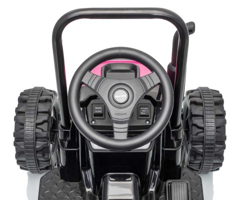 Milly Mally Milly Mally Pojazd na akumulator Traktor z przyczepą Farmer Pink