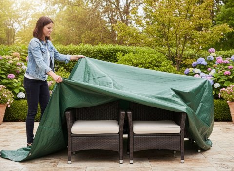 Plandeka 3x5m zielona GRENTO 120GSM