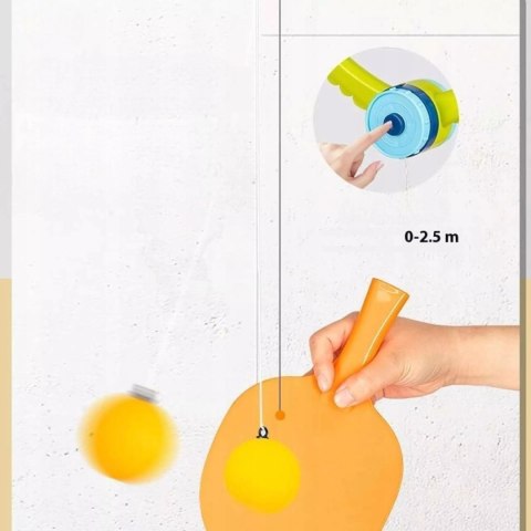 Luxma Ping Pong Podwieszany dla Dzieci i Dorosłych + 6 Piłek 2 Rakietki gra