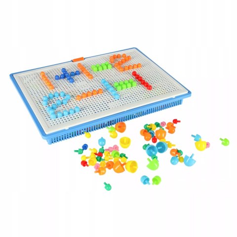 Luxma Puzzle pinezki grzybki kreatywna układanka 3+ walizka