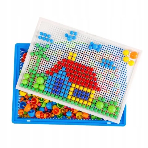 Luxma Puzzle pinezki grzybki kreatywna układanka 3+ walizka