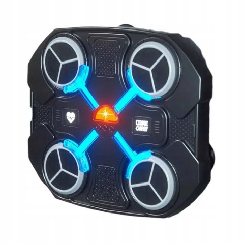Luxma Tarcza Bokserska Muzyczna Bluetooth LED Smart Trening 3 Tryby Czarna